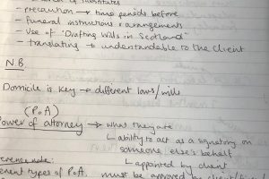 Personal law notes - will and power of attorney